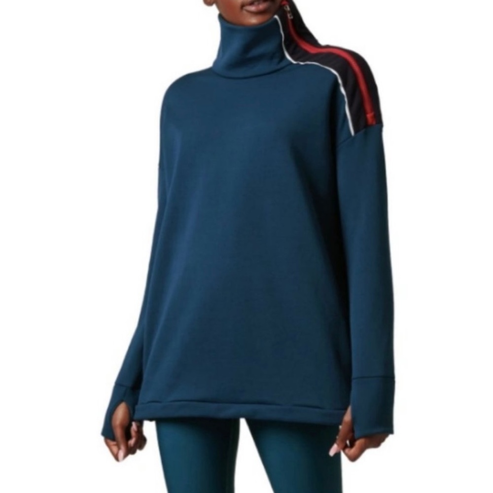 Sweaty Betty Blue Infield Thermal Pullover Sz XS Like New